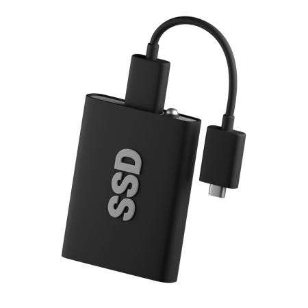 휴대용 SSD  3D Icon