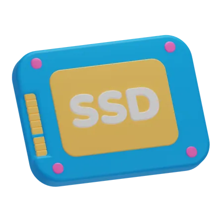 Almacenamiento De Datos 3 D SSD 3D Icon