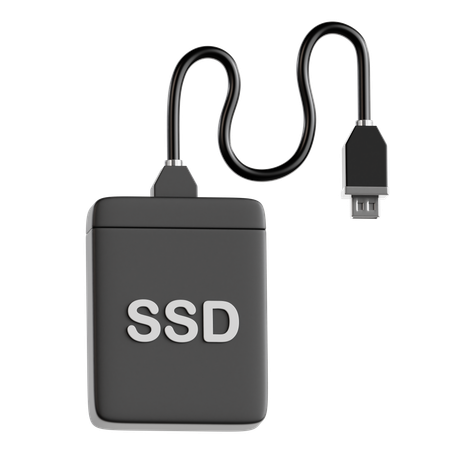 SSD External  3D Icon