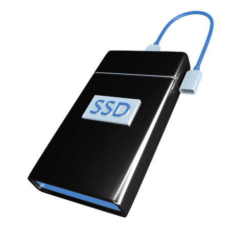 SSD storage  3D Icon