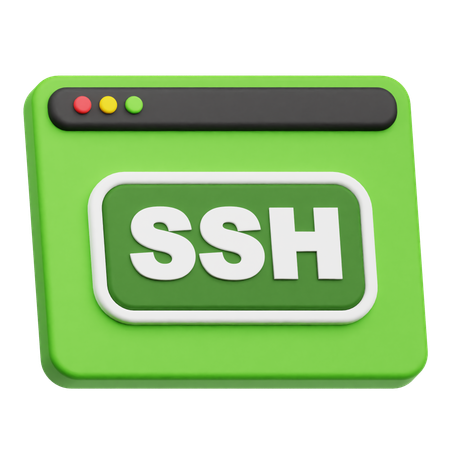 Ssh Website  3D Icon