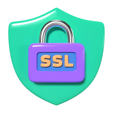 This Is SSL 3 D Render Illustration Icon It Comes As A High Resolution PNG File Isolated On A Transparent Background The Available 3 D Model File Formats Include BLEND OBJ FBX And GLTF 3D Icon