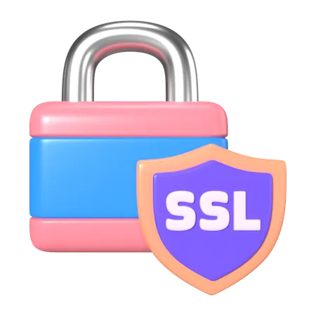 This Is SSL 3 D Render Illustration Icon It Comes As A High Resolution PNG File Isolated On A Transparent Background The Available 3 D Model File Formats Include BLEND OBJ FBX And GLTF 3D Icon