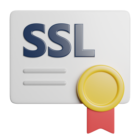 Ssl Certificate  3D Icon
