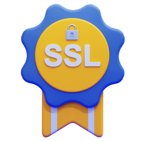 SSL Certificate  3D Icon