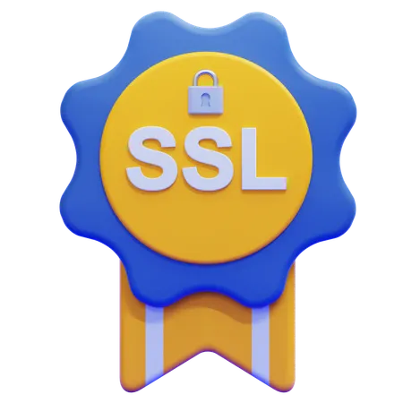 SSL Certificate  3D Icon