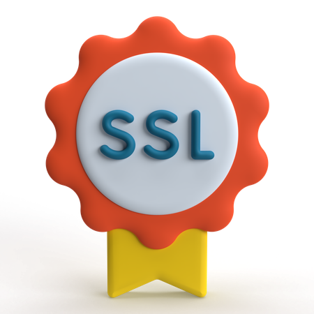 SSL Certificate  3D Icon