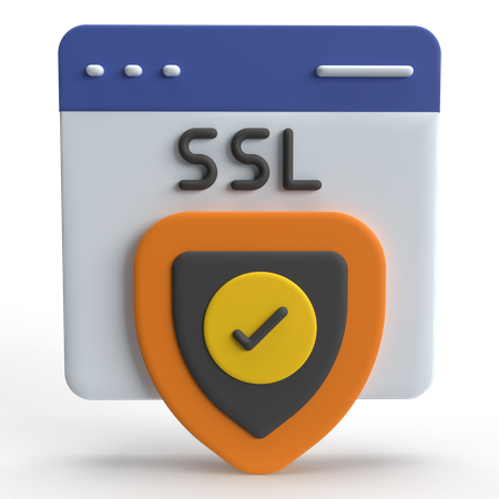 SSL Security  3D Icon