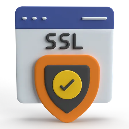 SSL Security  3D Icon