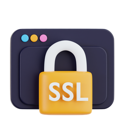 Ssl Security Lock  3D Icon
