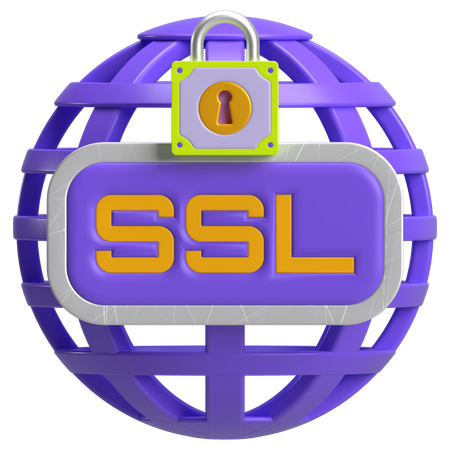 SSL-Sicherheit  3D Icon