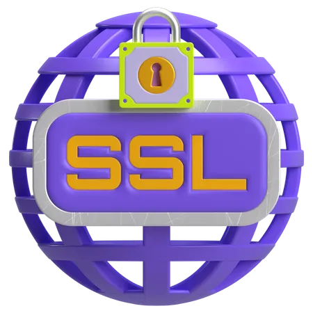 SSL-Sicherheit  3D Icon