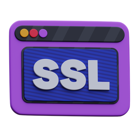 SSL 웹사이트  3D Icon