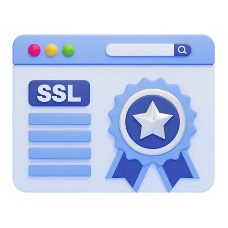 SSL-Zertifikat  3D Icon