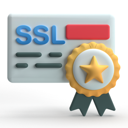 SSL-Zertifikat  3D Icon