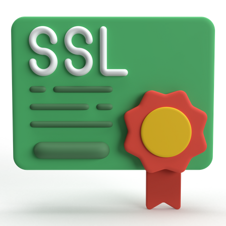 SSL-Zertifikat  3D Icon