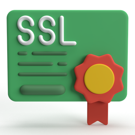 SSL-Zertifikat  3D Icon