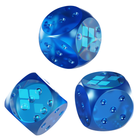 Ssv Glass Dice Crypto  3D Icon