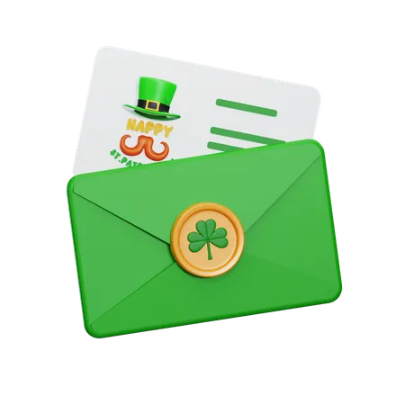 St Patrick Card  3D Icon