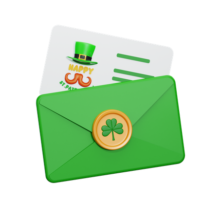 St Patrick Card  3D Icon