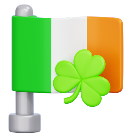 St Patrick Flag  3D Icon