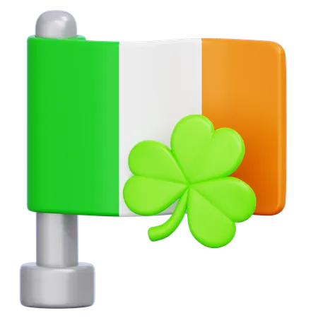 St Patrick Flag  3D Icon