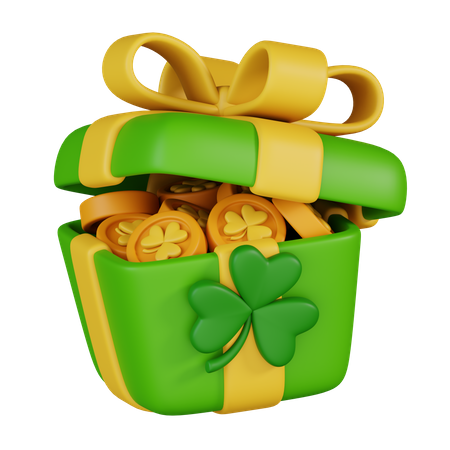 St Patrick Gift Box  3D Icon