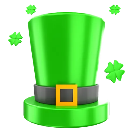 St Patrick Hat Illustration 3D Icon