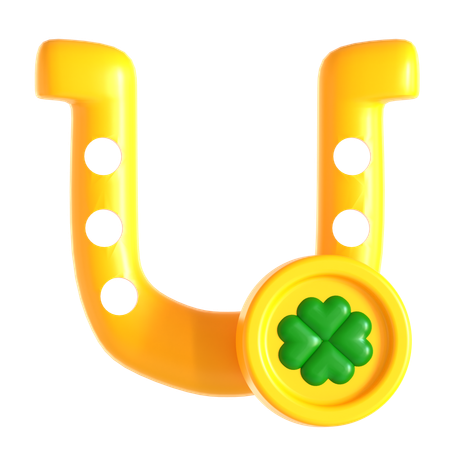 St patrick horseshoe  3D Icon