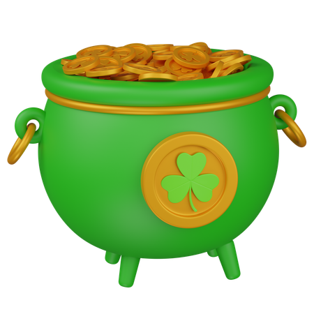 St Patrick Pot  3D Icon