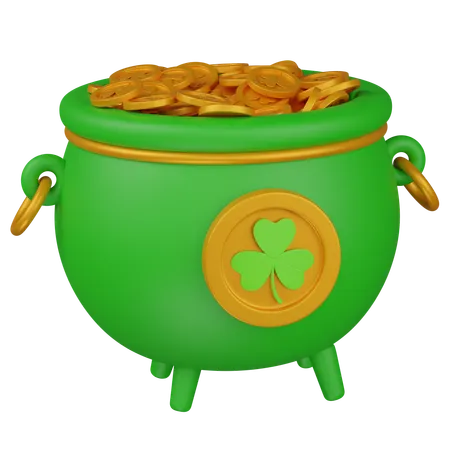 St Patrick Pot  3D Icon