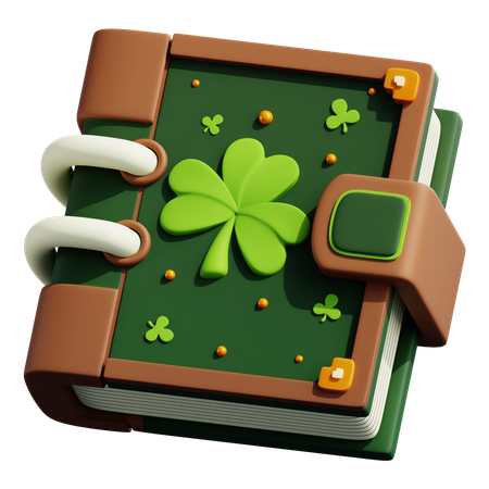 St Patricks Day Book  3D Icon