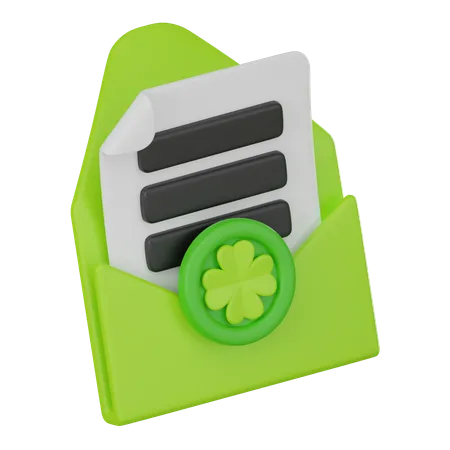 Einladung zum St. Patrick's Day  3D Icon