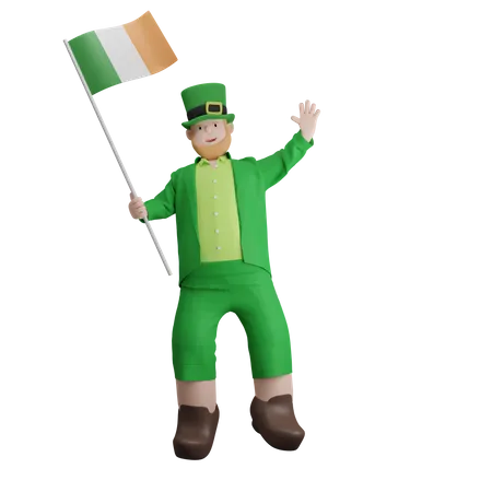 Feier zum St. Patrick’s Day  3D Illustration