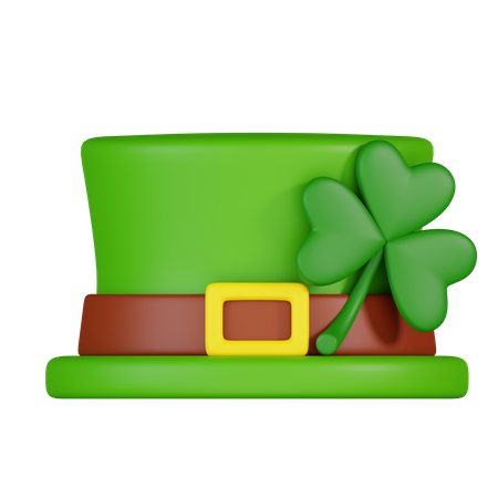 St Patricks Day Hat  3D Icon