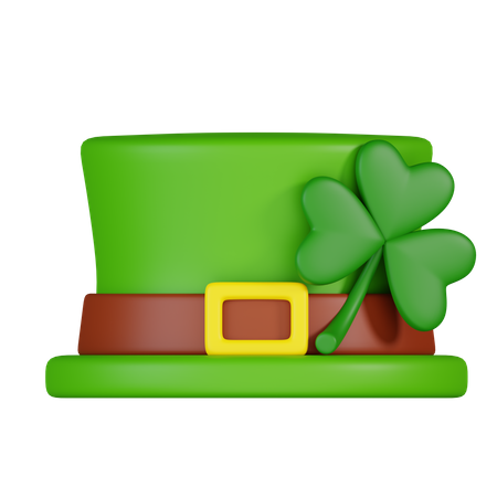 St. Patricks Day Hut  3D Icon