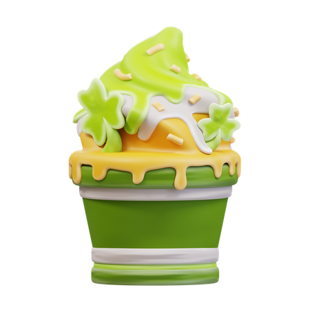 St Patricks Day Ice Cream  3D Icon