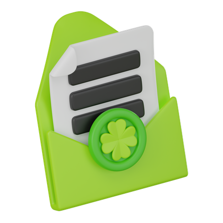 St Patricks Day Invitation  3D Icon