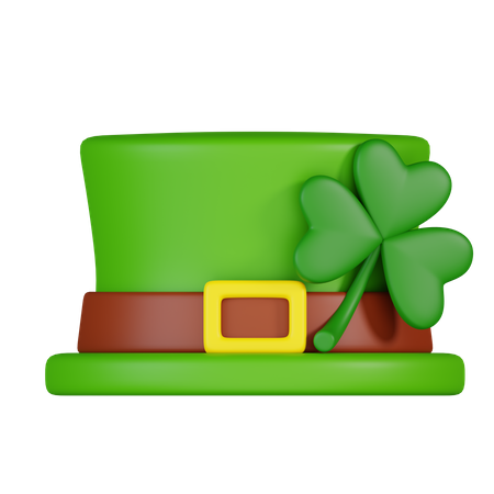 St. Patricks Day Hut  3D Icon