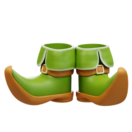 3 D Illustration St Patricks Day Shoes 3D Icon