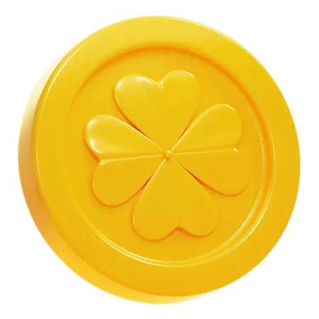 ST PATRICK'S GOLD COIN  3D Icon