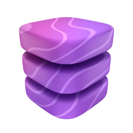 Stack  3D Icon