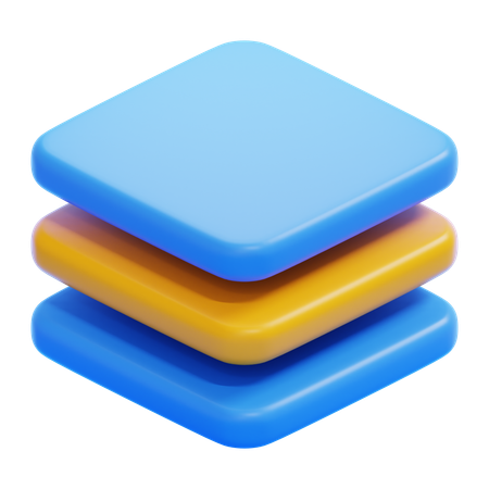 Stack  3D Icon