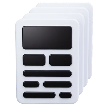 Stack  3D Icon