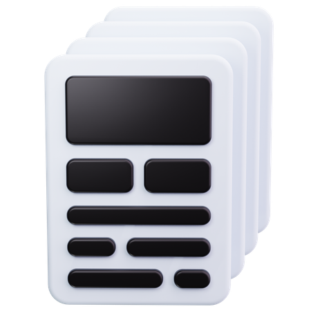 Stack  3D Icon