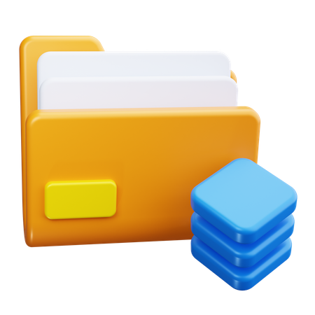 Stack Files  3D Icon