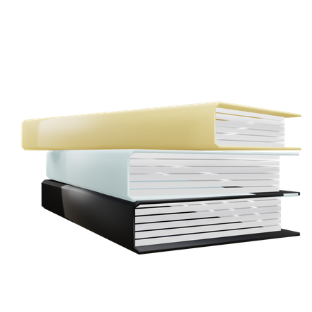 Stack Of Book  3D Icon