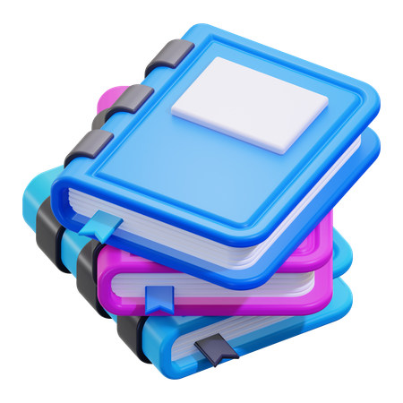 Stack of book  3D Icon