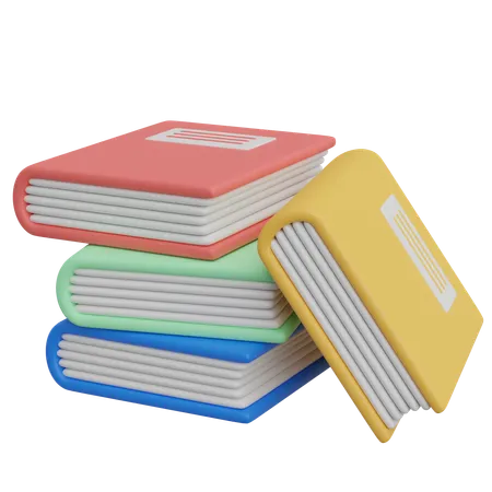 Stack Of Books  3D Icon