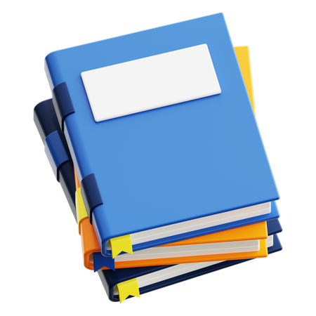 Stack of Books  3D Icon